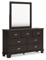 Covetown - Dark Brown - Dresser And Mirror by Signature Design by Ashley® | Bel Furniture
