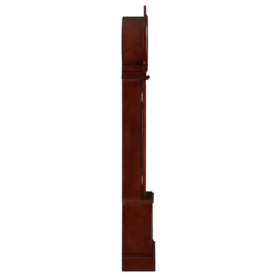 Narcissa - Grandfather Clock With Chime - Brown Red