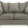 Darcy - Stationary Loveseat Dark Gray by Signature Design by Ashley® | Bel Furniture