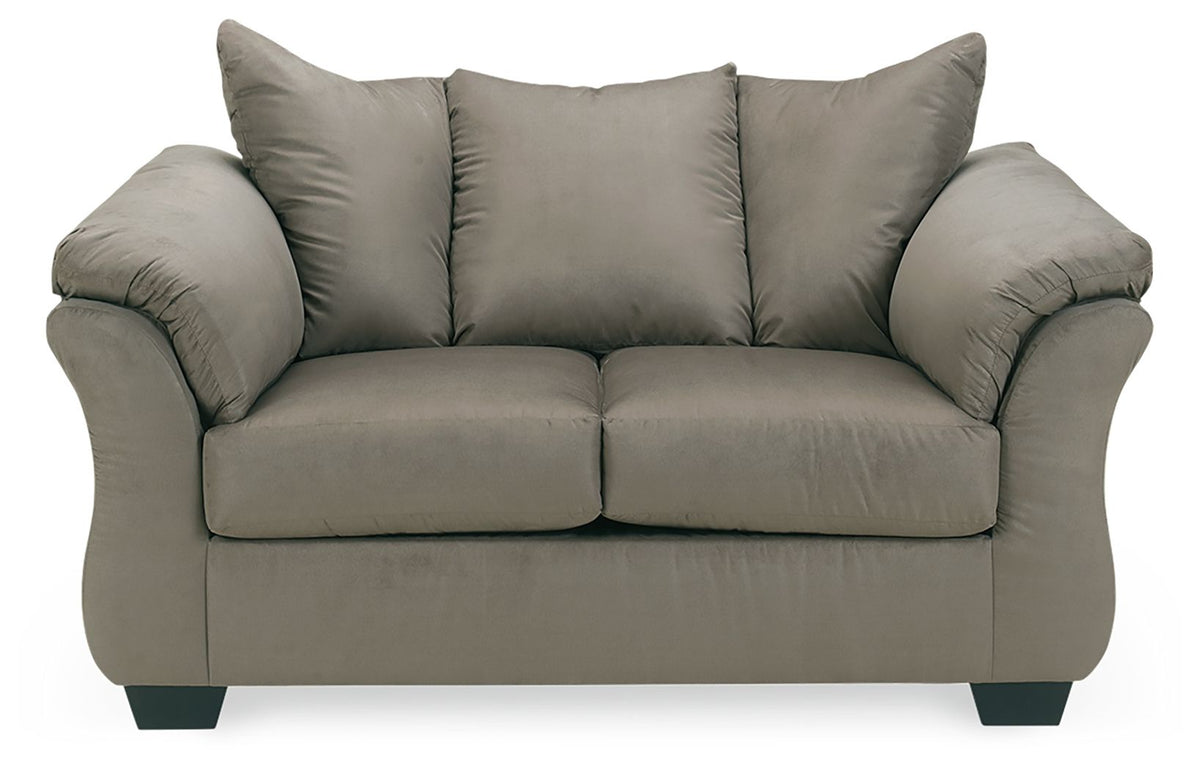 Darcy - Stationary Loveseat Dark Gray by Signature Design by Ashley® | Bel Furniture