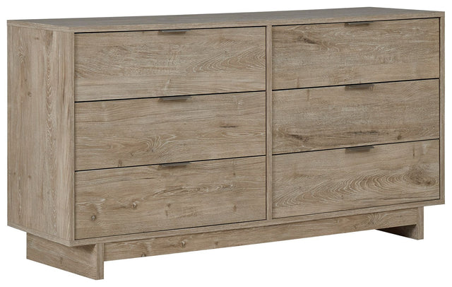 Oliah - Beige - Six Drawer Dresser - 31'' Height by Signature Design by Ashley® | Bel Furniture