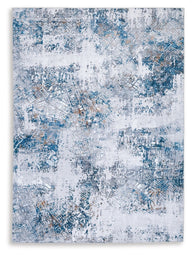 Garyard - Area Rug Blue 5' x 7' by Signature Design by Ashley® | Bel Furniture
