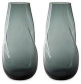 Beamund - Vase - 13" Light Blue 2 Piece by Signature Design by Ashley® | Bel Furniture