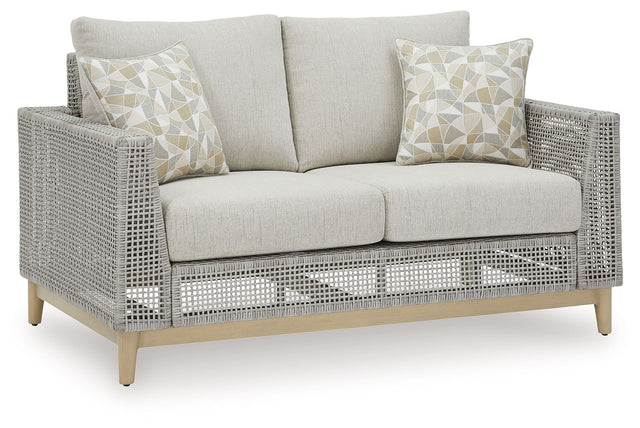 Seton Creek - Gray - Loveseat With Cushion by Signature Design by Ashley® | Bel Furniture