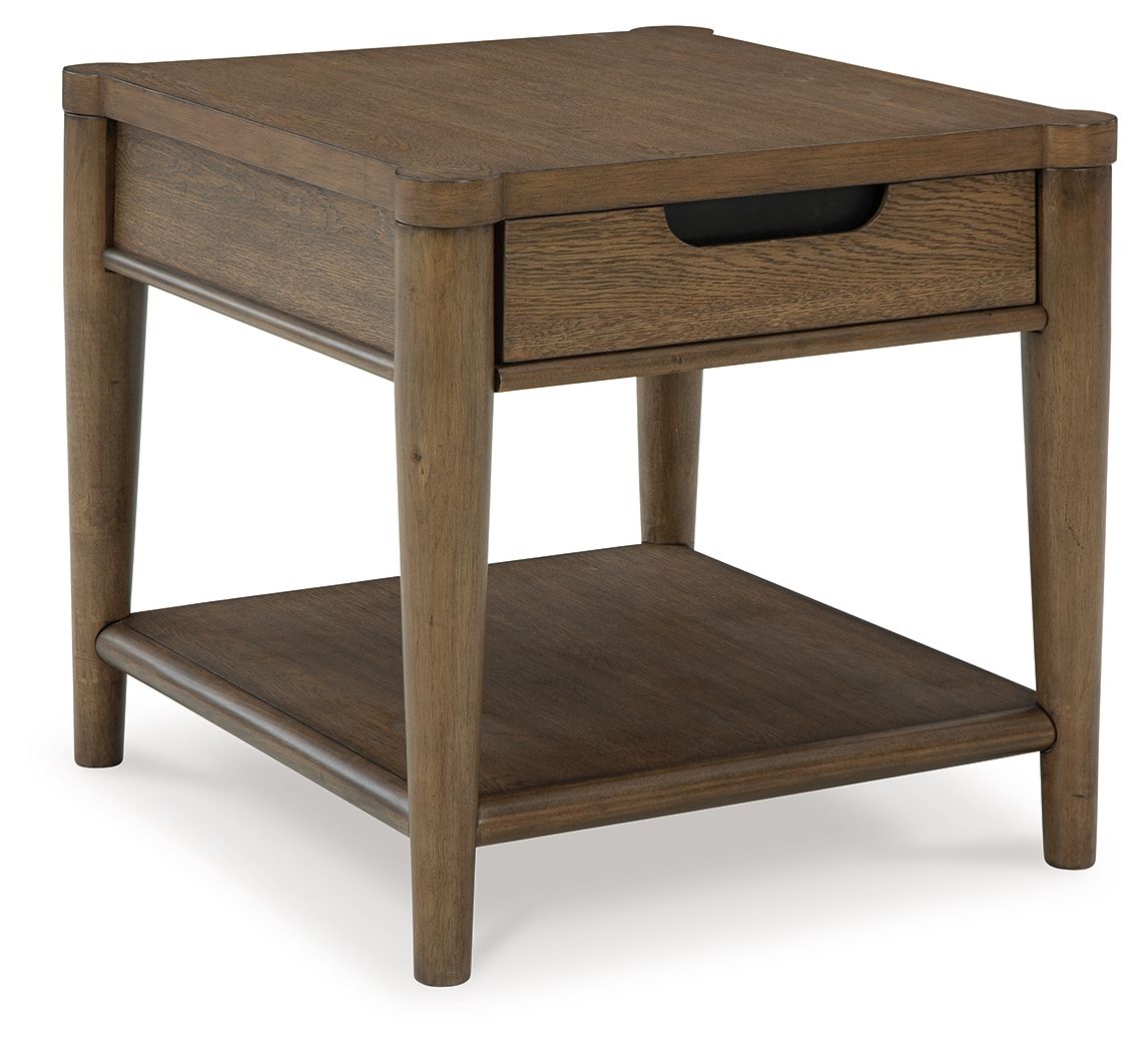 Roanhowe - Brown - Rectangular End Table by Signature Design by Ashley® | Bel Furniture