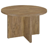 Jamestown - Round Composite Wood Dining Table - Mango by CoasterEveryday | Bel Furniture