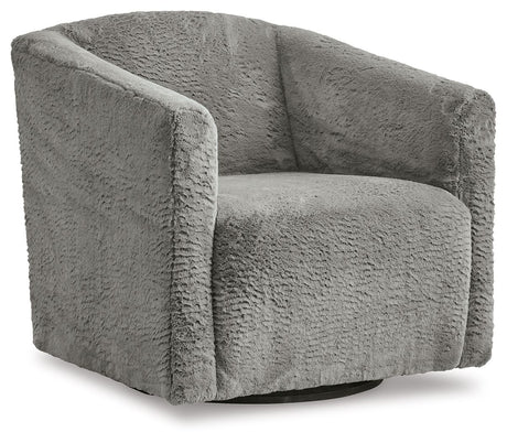 Bramner - Charcoal - Swivel Accent Chair by Signature Design by Ashley® | Bel Furniture