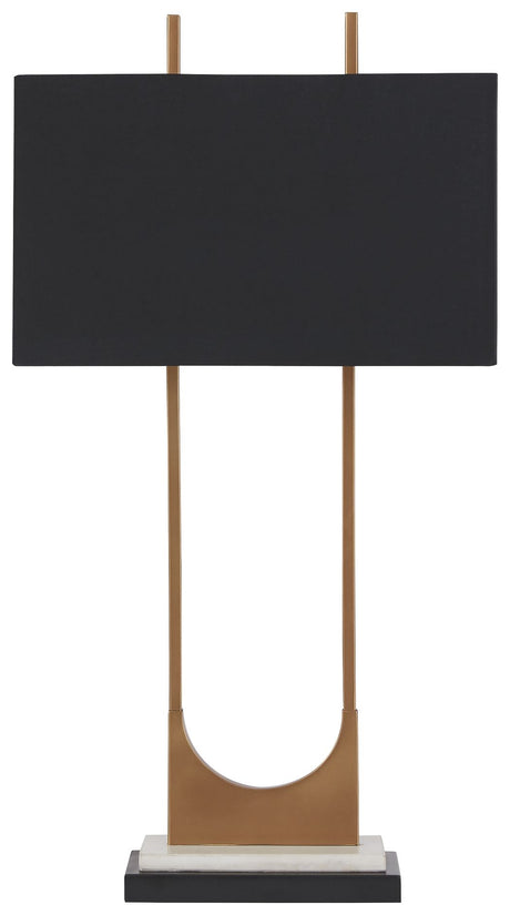 Malana - Brass Finish - Metal Table Lamp by Signature Design by Ashley® | Bel Furniture