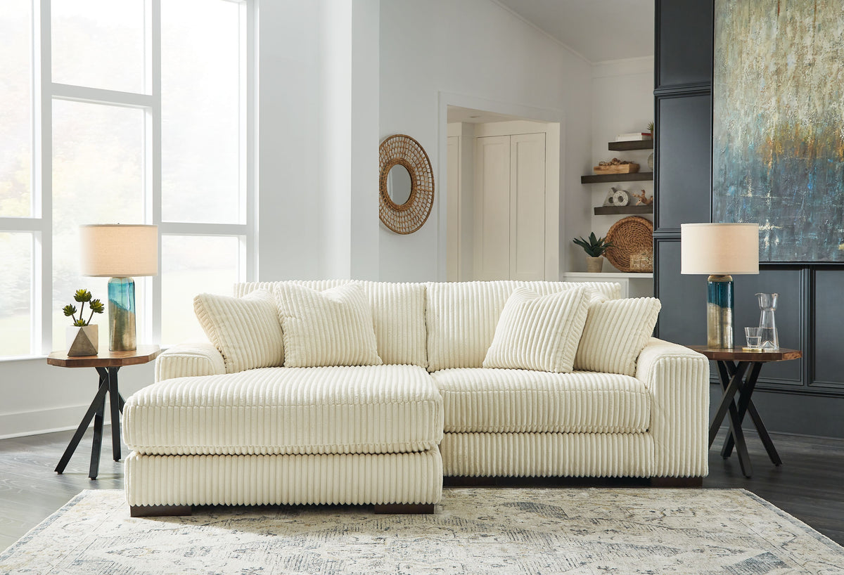 Lindyn - Corner Chaise Beige 2 Pc. Left Arm Facing Corner Chaise Sectional by Signature Design by Ashley® | Bel Furniture