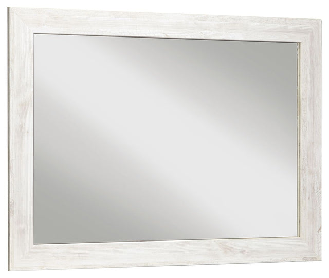 Paxberry - Whitewash - Bedroom Accent Mirror by Signature Design by Ashley® | Bel Furniture