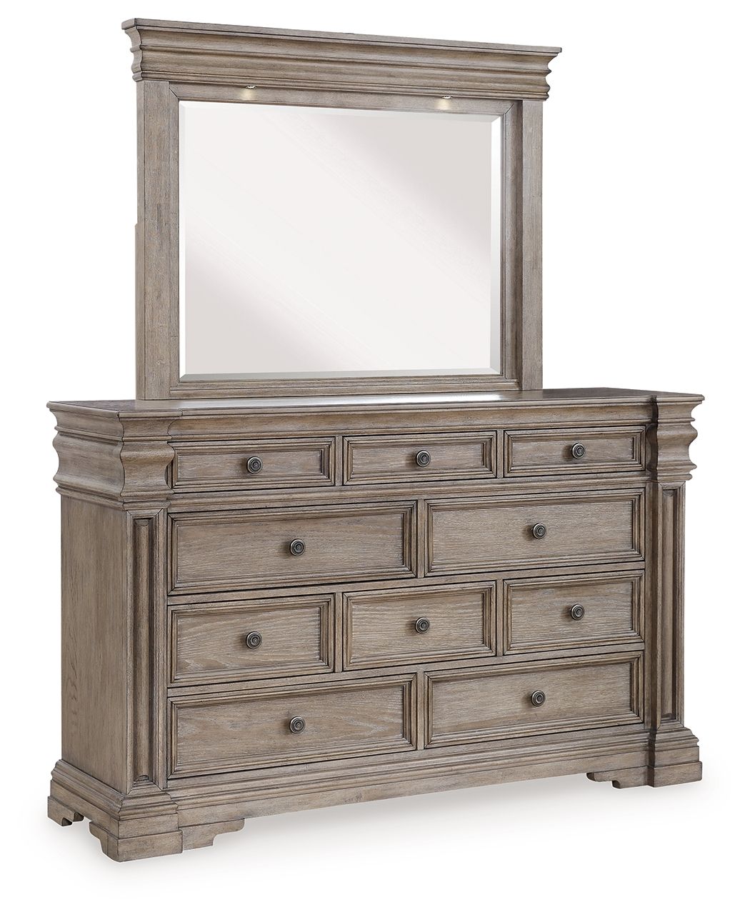 Blairhurst - Light Grayish Brown - Dresser And Mirror by Signature Design by Ashley® | Bel Furniture