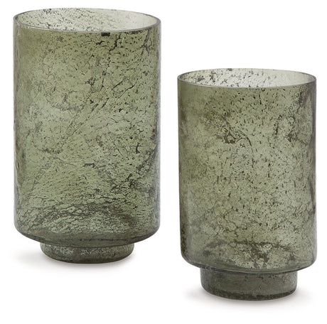 Clarkton - Green - Candle Holder Set (Set of 2) by Signature Design by Ashley® | Bel Furniture