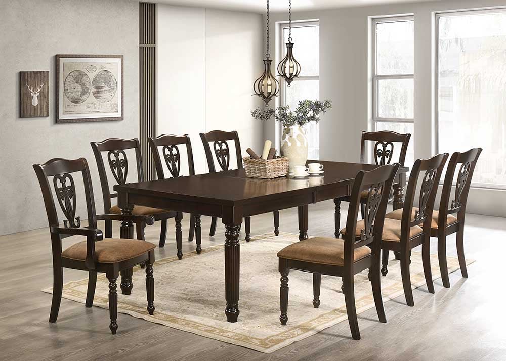9 Piece Dining Room Set by Mollai Collections | Bel Furniture