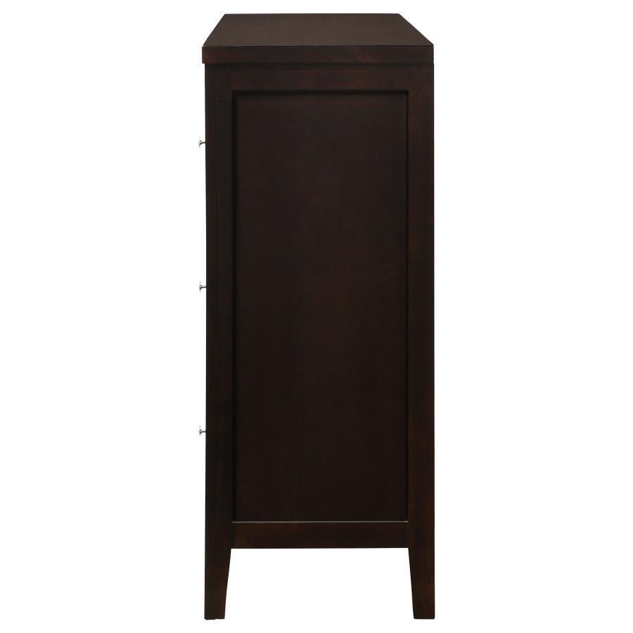 Carlton - 6-Drawer Dresser - Cappuccino