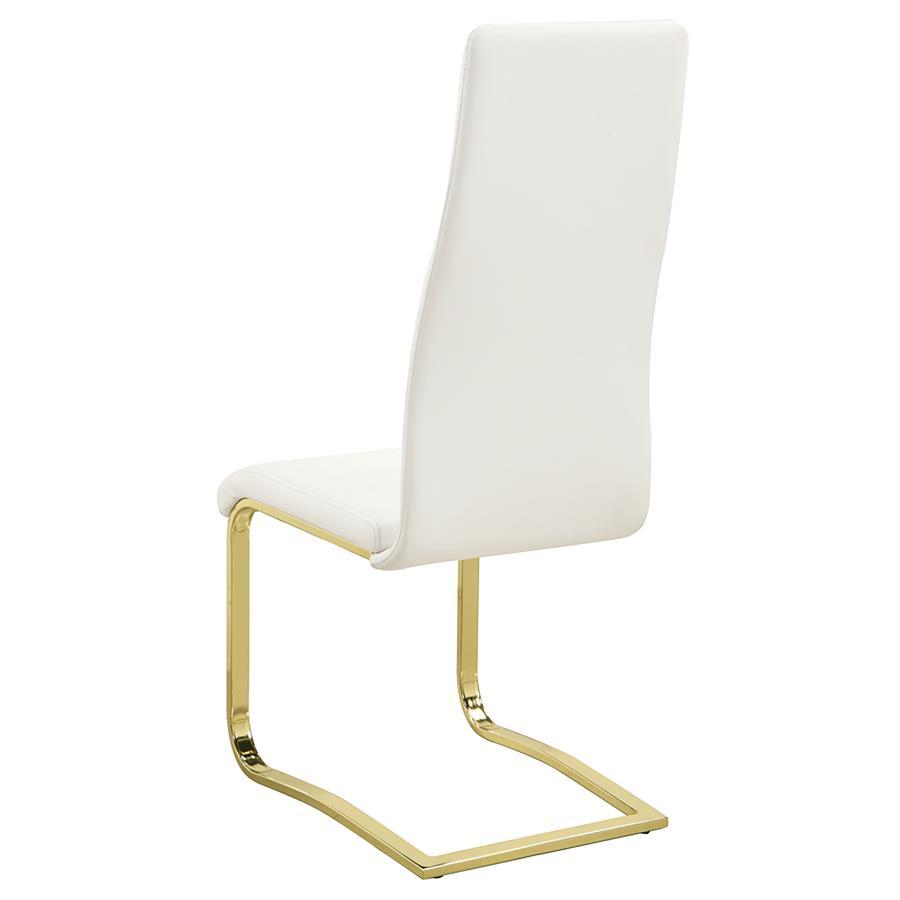 Montclair - Side Chairs (Set of 4) - White And Rustic Brass