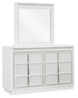 Chalanna - White - Dresser And Mirror by Signature Design by Ashley® | Bel Furniture