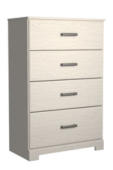 Stelsie - White - Four Drawer Chest by Signature Design by Ashley® | Bel Furniture