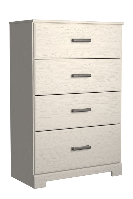 Stelsie - White - Four Drawer Chest by Signature Design by Ashley® | Bel Furniture