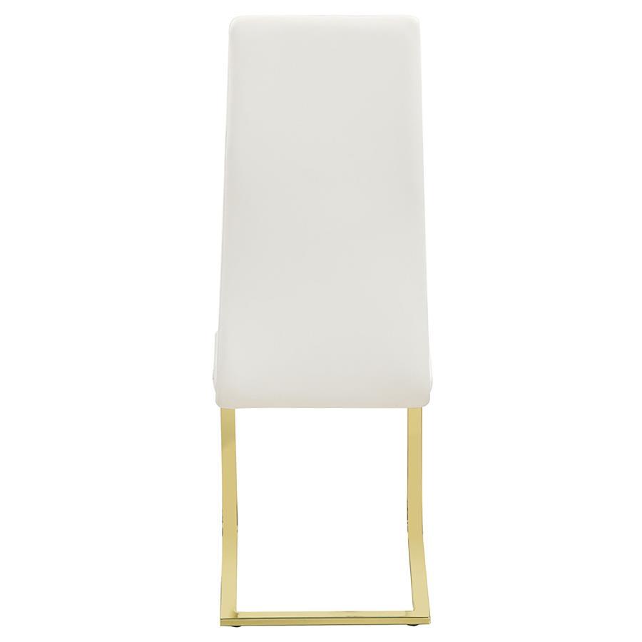 Montclair - Side Chairs (Set of 4) - White And Rustic Brass