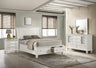Sandy Beach - Storage Bed Bedroom Set White 4 Pc. Bed, Dresser, Mirror, Nightstand King by CoasterEssence | Bel Furniture