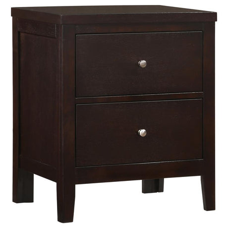 Carlton - 2-Drawer Nightstand - Cappuccino by CoasterEveryday | Bel Furniture