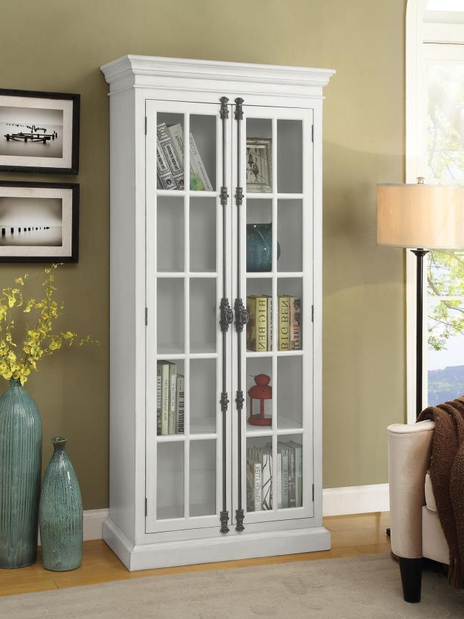 Toni - 2-Door Tall Cabinet - Antique White