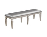 Klina - Bench - Silver by Crown Mark | Bel Furniture