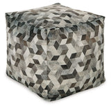 Albermarle - Gray / Brown - Pouf by Signature Design by Ashley® | Bel Furniture