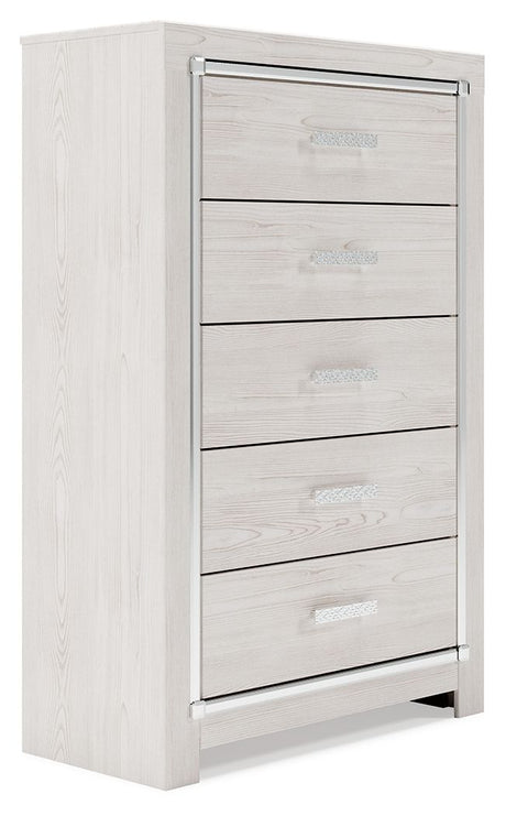 Altyra - White - Five Drawer Chest by Signature Design by Ashley® | Bel Furniture