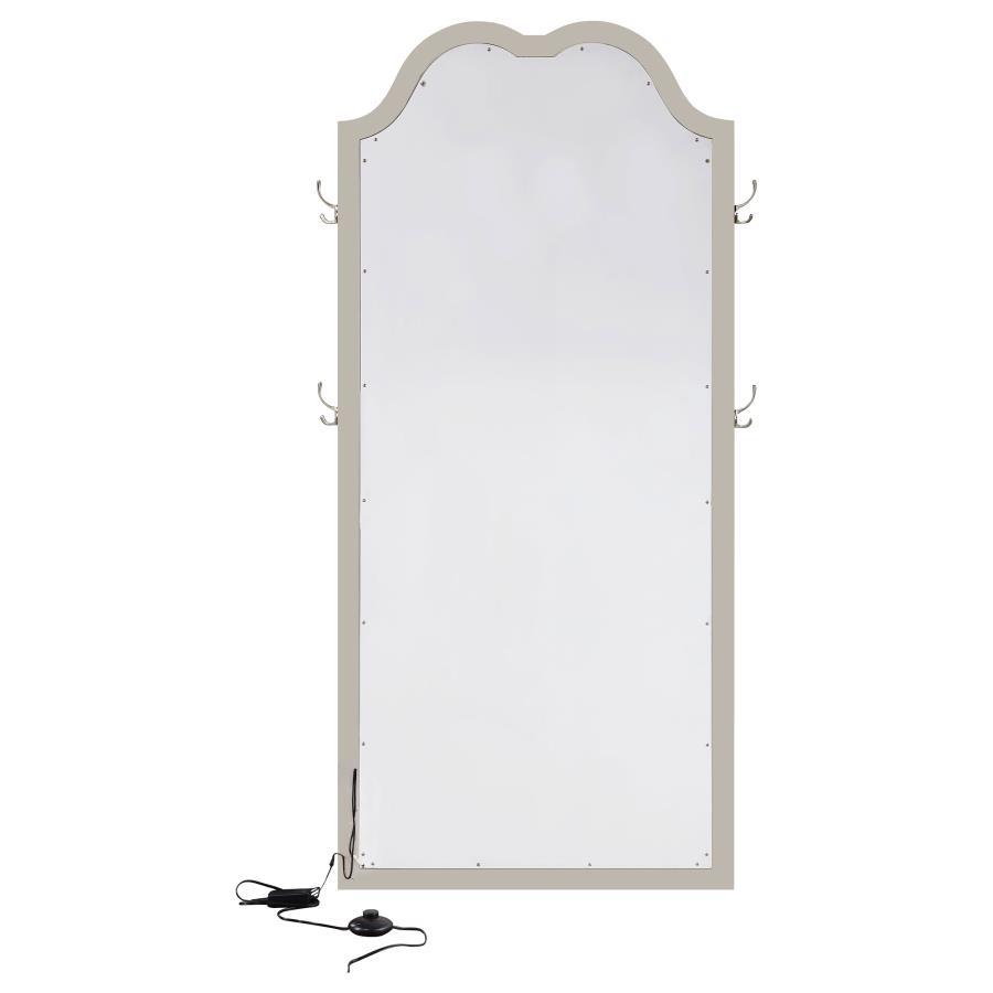 Evangeline - Full Length LED Light Floor Mirror - Silver Oak