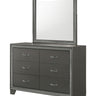 Kaia - Dresser & Mirror Dark Gray by Crown Mark | Bel Furniture