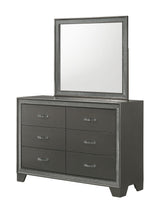 Kaia - Dresser & Mirror Dark Gray by Crown Mark | Bel Furniture