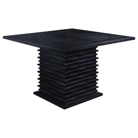 Stanton - Square Counter Height Dining Table - Black by CoasterEssence | Bel Furniture