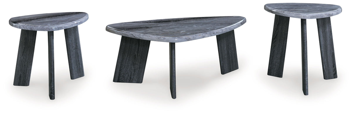 Bluebond - Gray - Occasional Table Set (Set of 3) by Signature Design by Ashley® | Bel Furniture