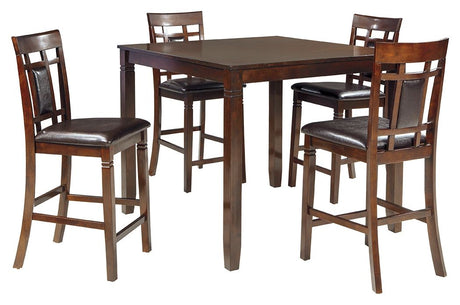 Bennox - Brown - DRM Counter Table Set (Set of 5) by Signature Design by Ashley® | Bel Furniture