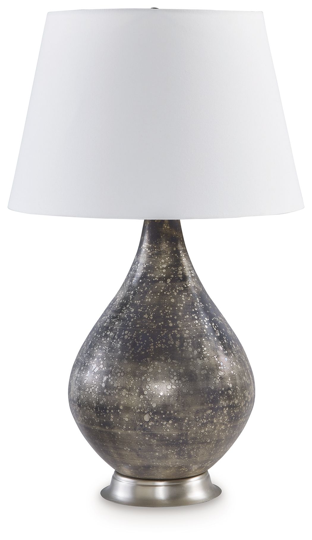Bluacy - Antique Gray - Glass Table Lamp by Signature Design by Ashley® | Bel Furniture