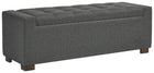 Cortwell - Storage Bench - Gray