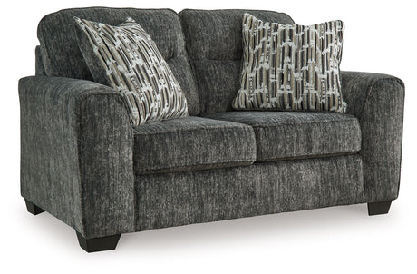 Lonoke - Loveseat Dark Gray by Signature Design by Ashley® | Bel Furniture