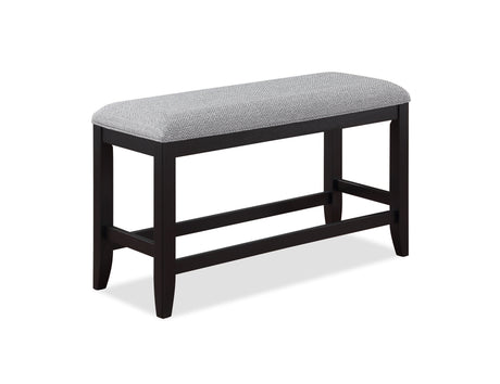 Frey - Counter Height Bench - Black by Crown Mark | Bel Furniture