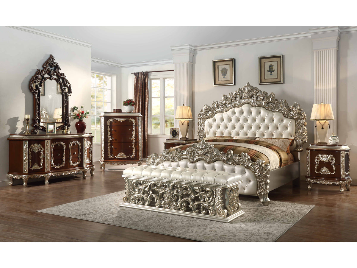 Vienna 7 PIECE KING BEDROOM SET (INCLUDE 2 NIGHTSTANDS) by Mollai Collections | Bel Furniture