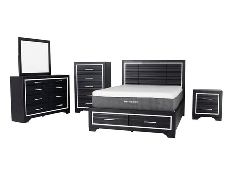 6 PIECE KING BEDROOM SET by Mollai Collections | Bel Furniture
