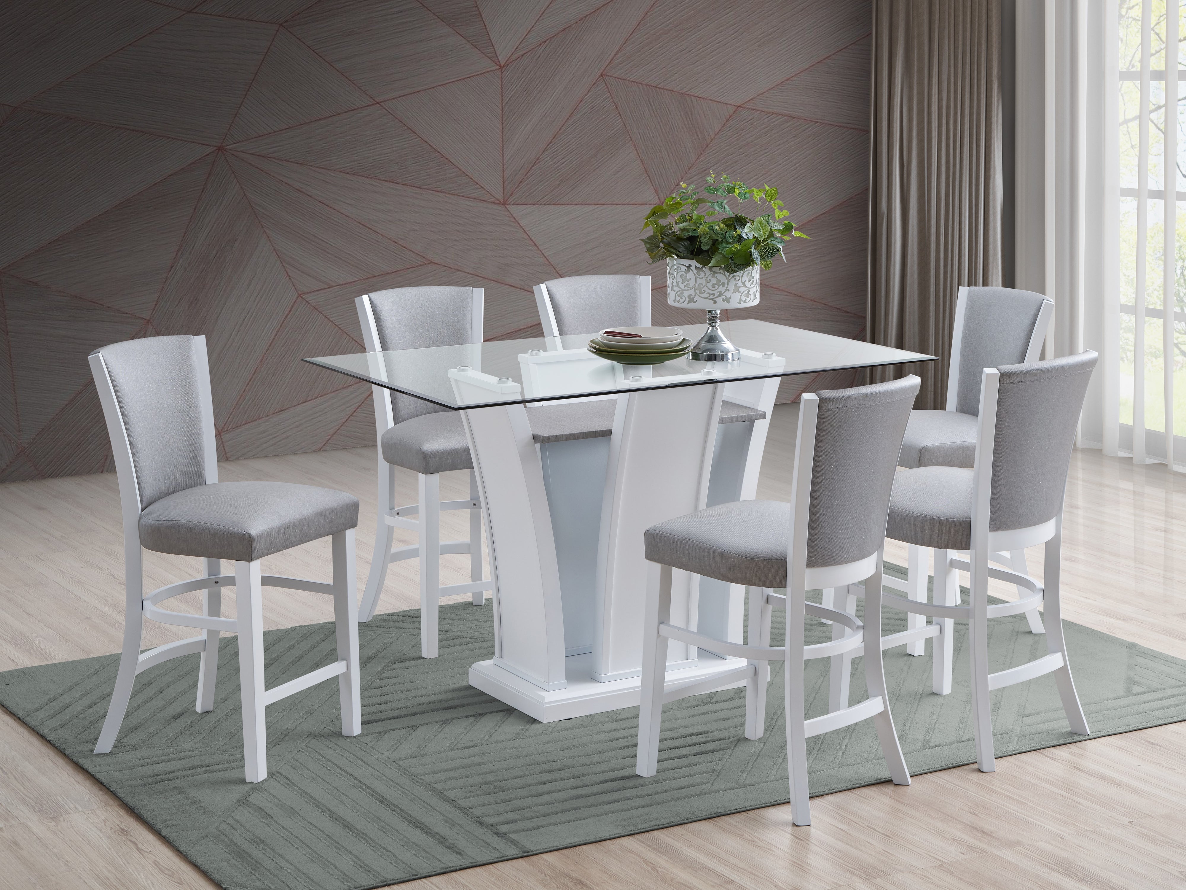 7 PIECE COUNTER HEIGHT DINING SET