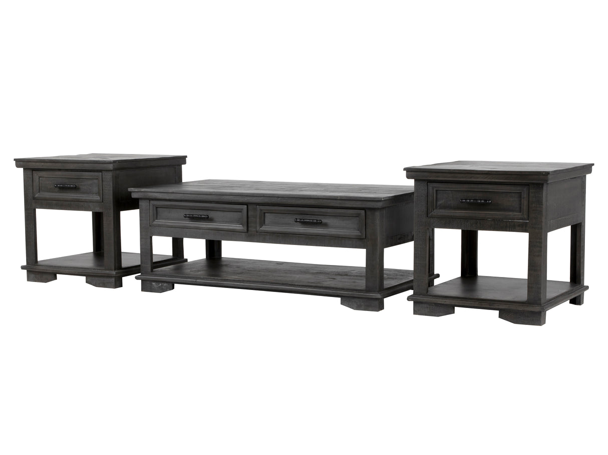 CHARLES-GREY 3 PIECE COFFEE TABLE SET by Mollai Collections | Bel Furniture