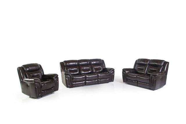 3 Piece Power Reclining Living Room Set by Sara Collections | Bel Furniture