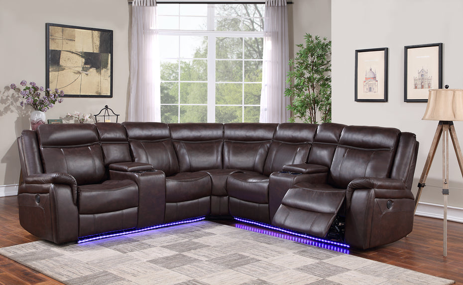 3 PIECE POWER MOTION SECTIONAL - BEL Furniture