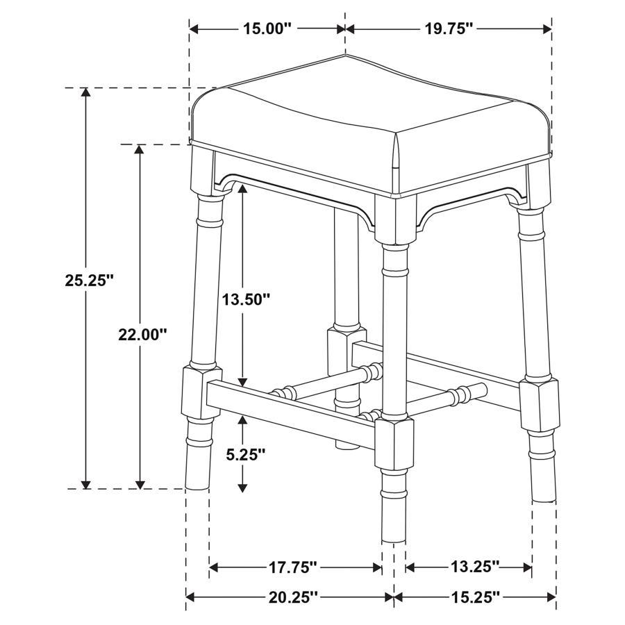 Martina - 5 Piece Rectangular Spindle Leg Counter Height Dining Set - Oatmeal And Black