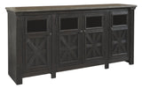 Tyler Creek - Black / Gray - Extra Large TV Stand by Signature Design by Ashley® | Bel Furniture