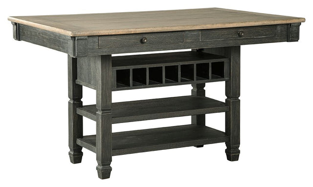 Tyler Creek - Black / Gray - Rectangular Dining Room Counter Table by Signature Design by Ashley® | Bel Furniture