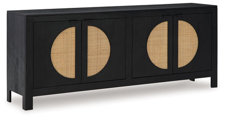 Cliffiings - Black / Natural - Accent Cabinet by Signature Design by Ashley® | Bel Furniture