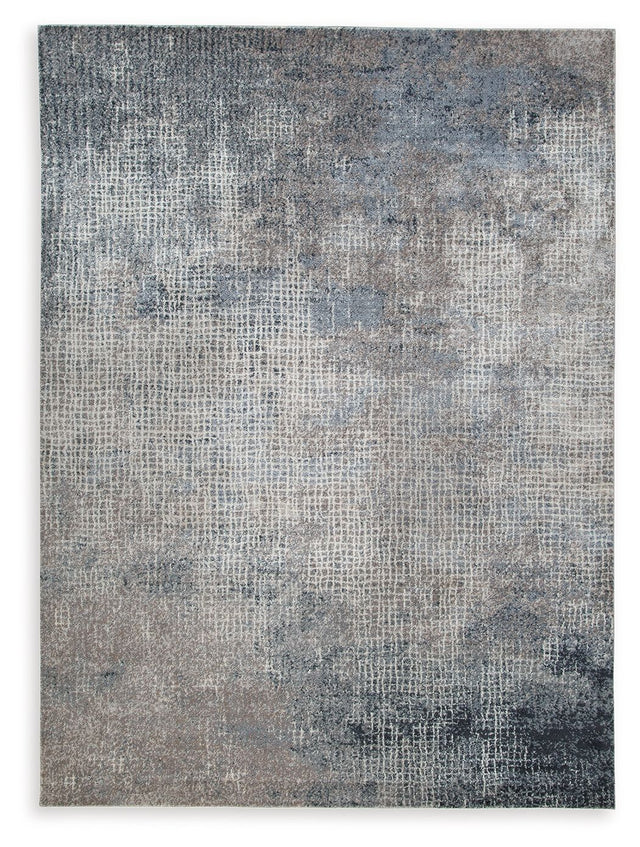 Brookhall - Rug Dark Gray 8' x 10' by Signature Design by Ashley® | Bel Furniture